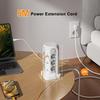 18 IN 1 Multi-socket Power Strip with 12 Outlet 4 USB 2 Type C 4 Switches Tower Socket Surge Protection 5M Extension Cord
