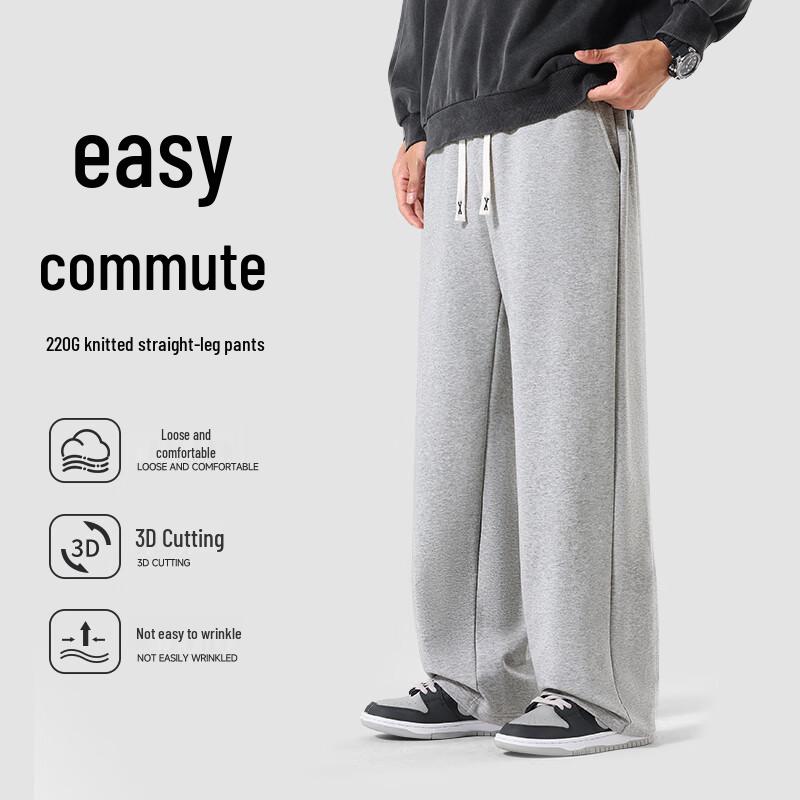 JEEP SPIRIT Men's Loose Straight Printed Casual Pants