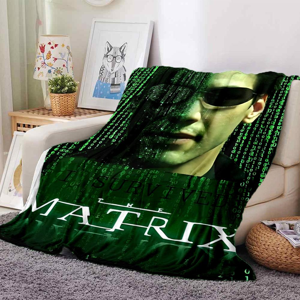 

1pc survived matrix Flannel Blanket Soft Warm Throw for Home, Office, Travel, All-Season Cozy Bedding GiftL1129 80cmx120cm(31inx47in)
