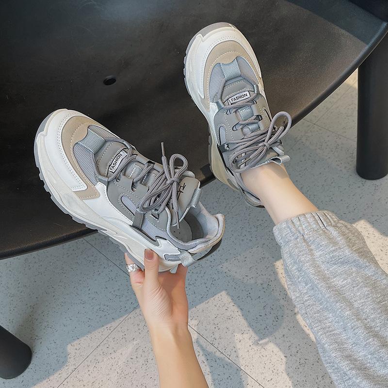 Internet Celebrity Dad Shoes Women 2025 Autumn New Ins Trendy Breathable Platform Fashion Casual Sports Shoes Student Women's Shoes