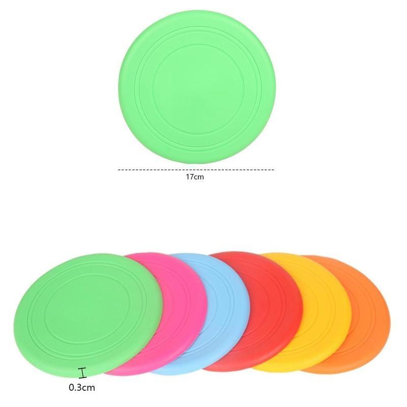 1 X Giocattolo in Silicone per Animali Domestici Cane Giocattolo da Allenamento Resistente ai Denti Frisbee Volante Gioco Frisbee Tendenza