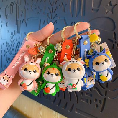 Festive Lion Awakening Small Wealth Firewood Keychain Pendant Cute Rabbit Car Key Pendant Small Gift