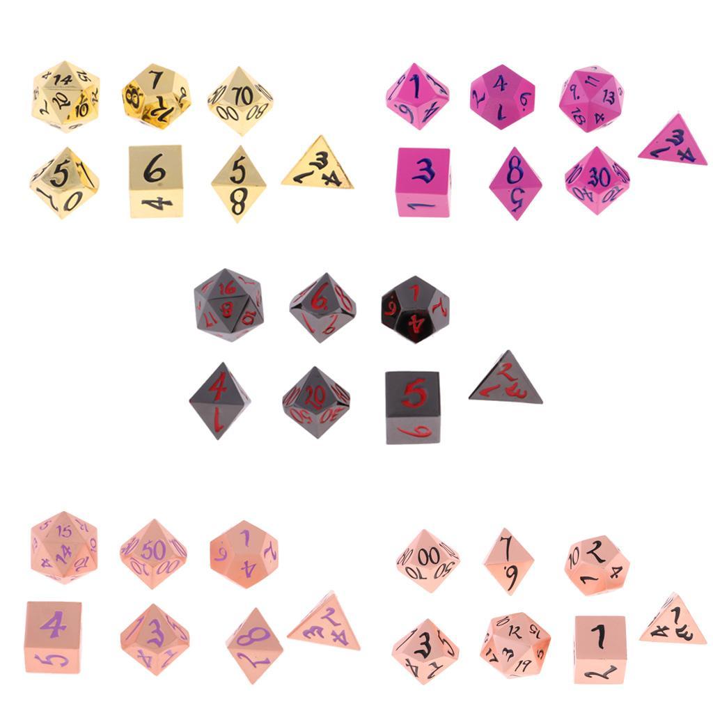 D8 D10 D12 D20 Polyhedral Set Baord Game Toy For DND
