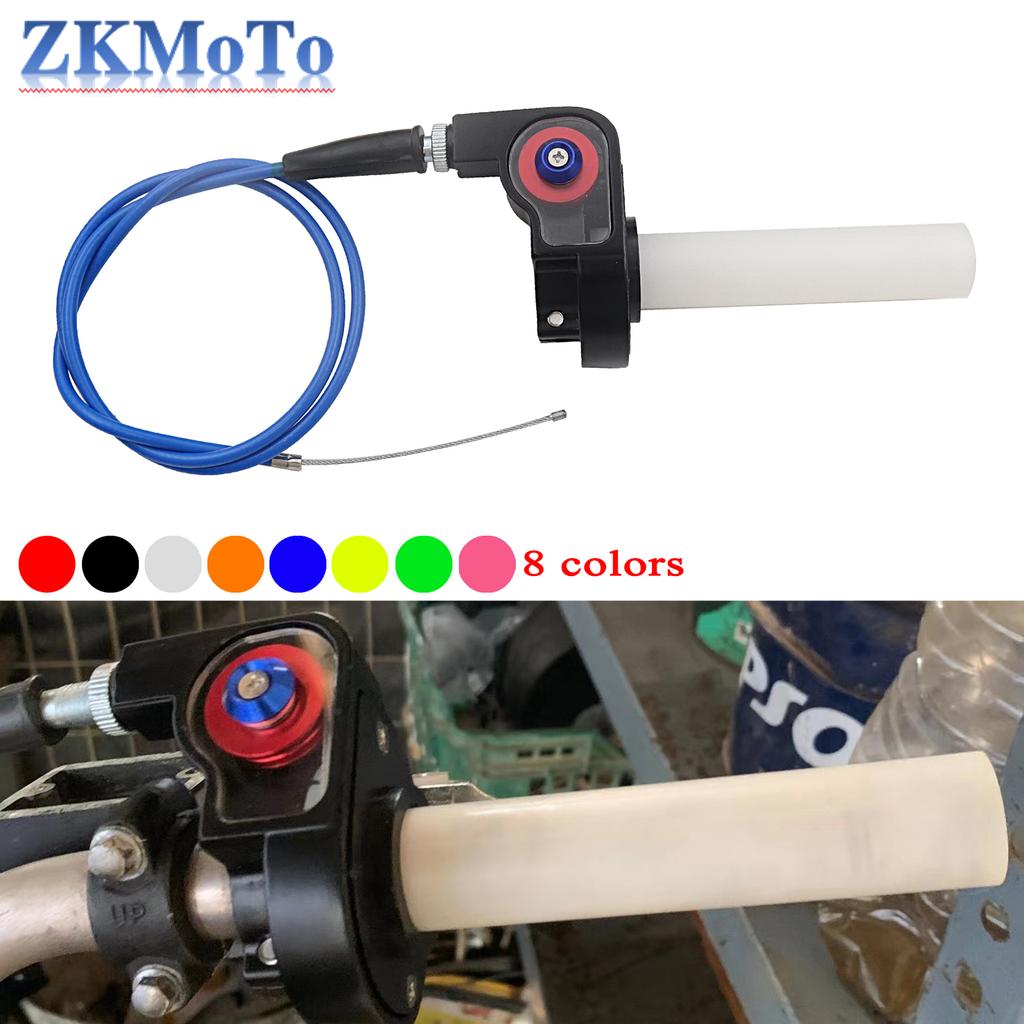 Motorcycle Grips Throttle Handle 1/4 Turn Twist Throttle With 1200mm Cable For KTM Yamaha Honda Kawasaki Suzuki ATV Universal