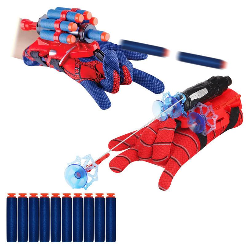 Upgrade Armbanduhr-Werfer mit Spinnengriffeln für Weichgummi-Spaßspielzeug