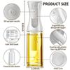200/300/500ml Ölspray für Küche Ölnebelzerstäuber Spender Sprühölzerstäuber Airfryer BBQ Camping Olivenöl Diffusor Kochen