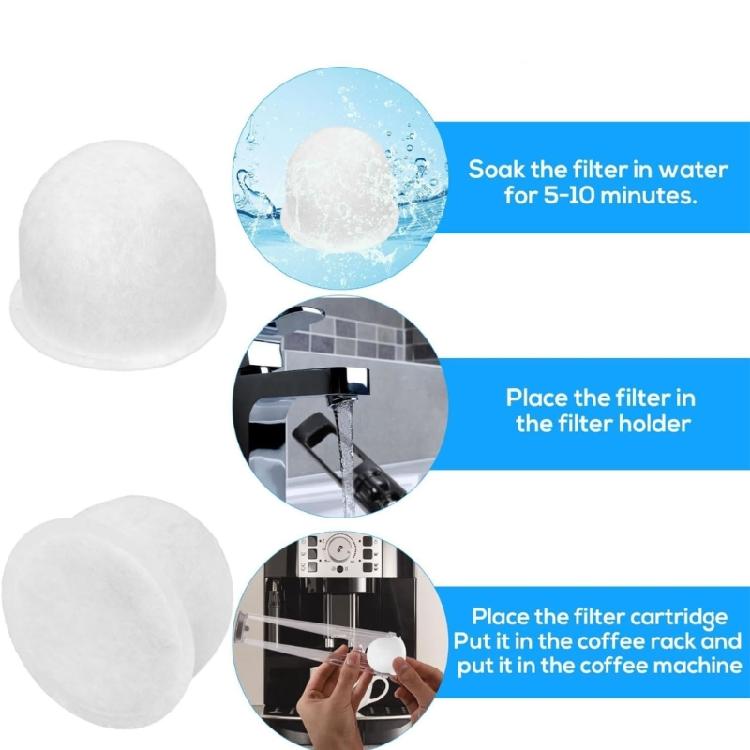 6Pieces Water Filter Pods Kitchen Appliance Part Coffee Improvement Filter for Coffee Makers WGCM100S WGCM110S WGCM120S