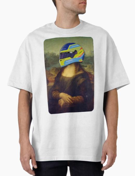 Gioconda Racing Art Funny T-Shirt S разноцветный