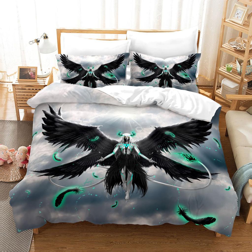 3D Digital Printing Three-Piece Quilt Cover Animation