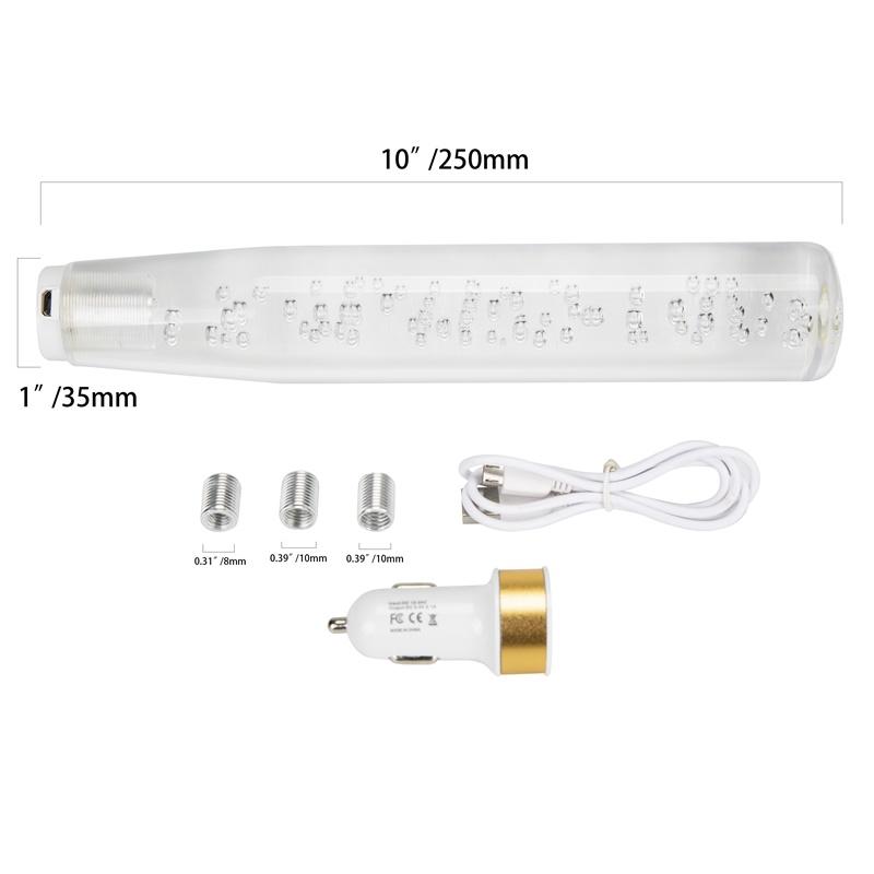 ABS Car Manual Trans Gear Shift Shifter Knob Universal RGB Shift Knob Stick with Light