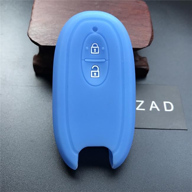 ZAD silicone rubber car key cover case skin protect keychain for   SUZUKI Swift Sport SX4 SCORSS grand vitara Wagon R stingray