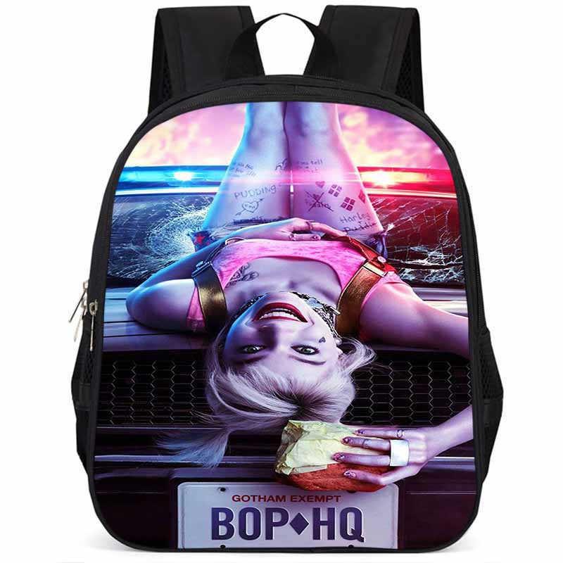 Spacious 15 Inch Harley Quinn Backpack Large Capacity Lightweight Oxford Fabric