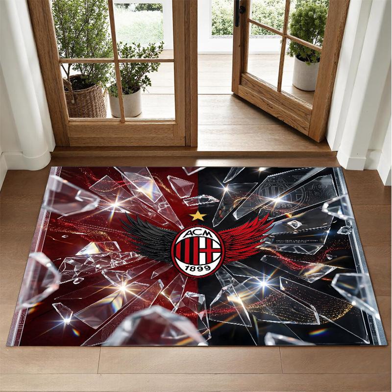 AC Milan Design Crystal Velvet Rug Soft Decorative Mat for Bedroom Entrance