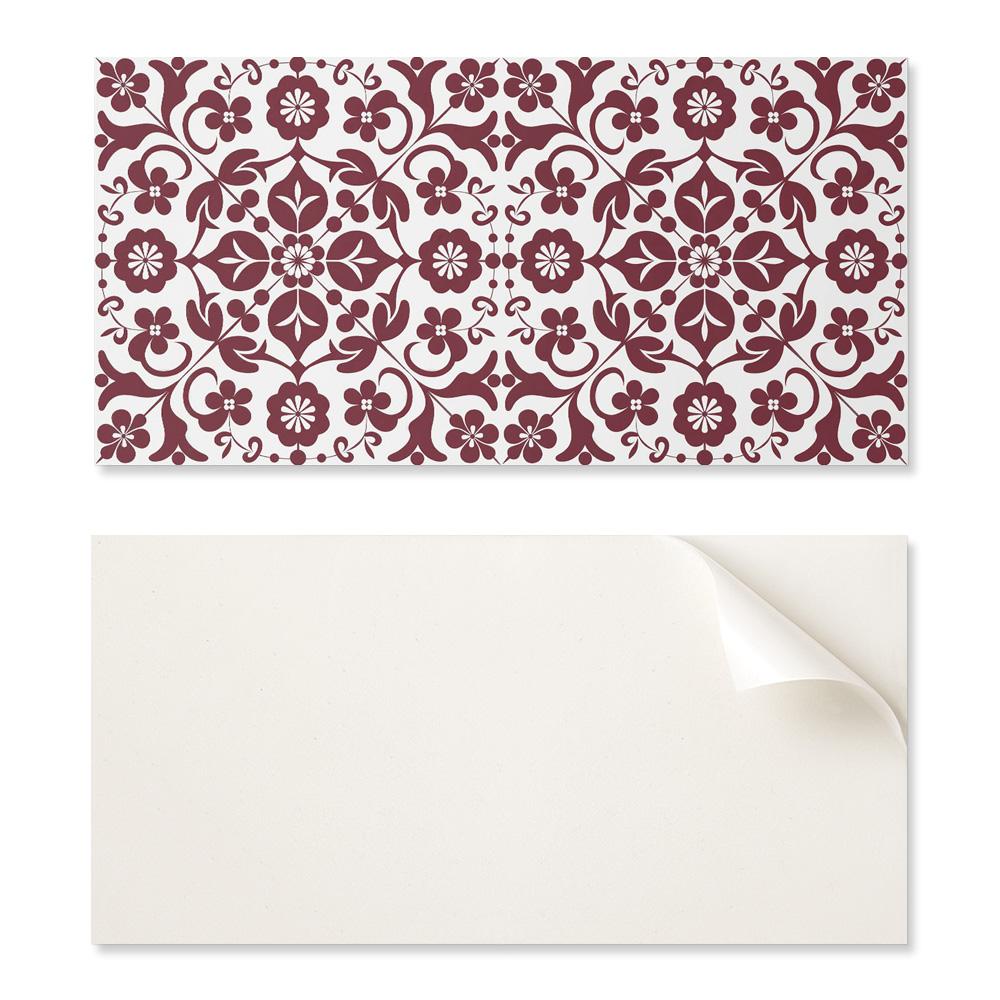 Dekor Ścienny Panel Pcv Ze Wzorem Do Pokoju 100X50 Cm Wzór Kwiatowy Z Ornamentami