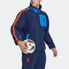 Adidas Spanias lagmerke logo glidelåsfleecejakke med ståkrage for menn yttertøy blå HE8921