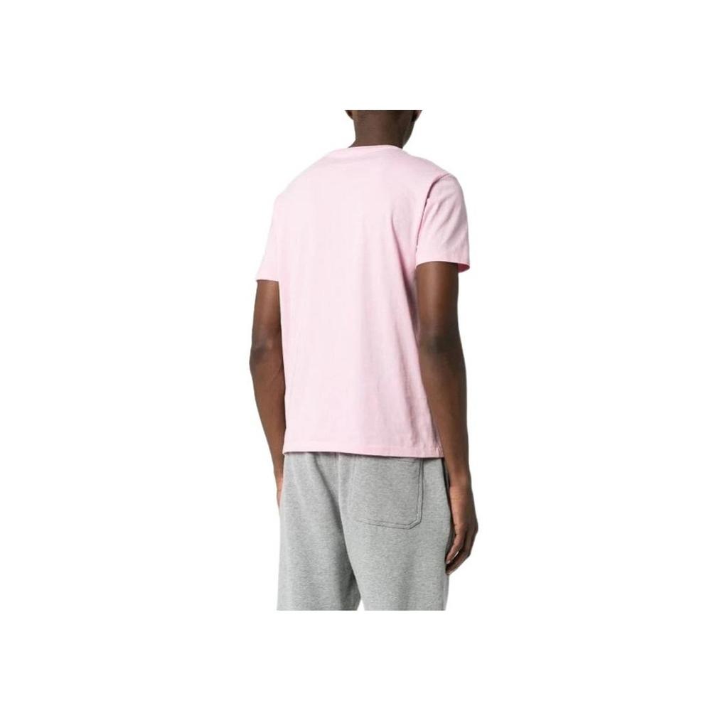 Polo Ralph Lauren SS22 Logo Embroidered Crew Neck Short Sleeve T-Shirt Men Tops Pink 710671438-145