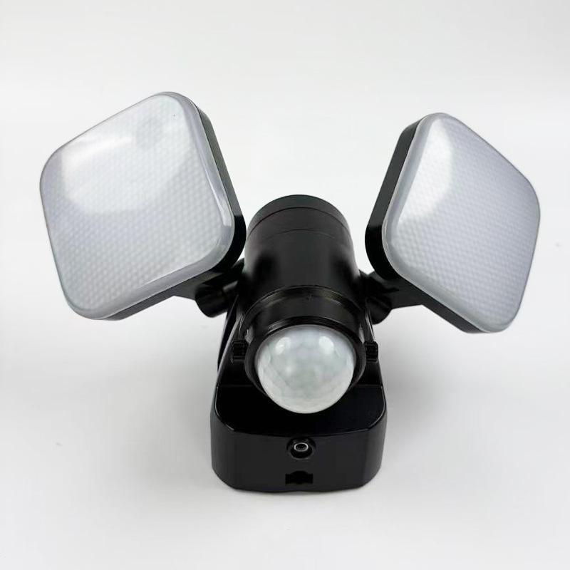 Solar K484 Dual Sensor Outdoor Wall Lamp - Infrared Motion Detection, Waterproof, Courtyard Light
