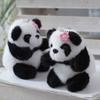 Backpack Plush Panda Pendant Keychain Cartoon Bag Decorations Toy Gift Kids