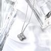 Magnetic Necklace Clover Necklace Silver Free Size [Rielly] (Length Approx. 60cm)