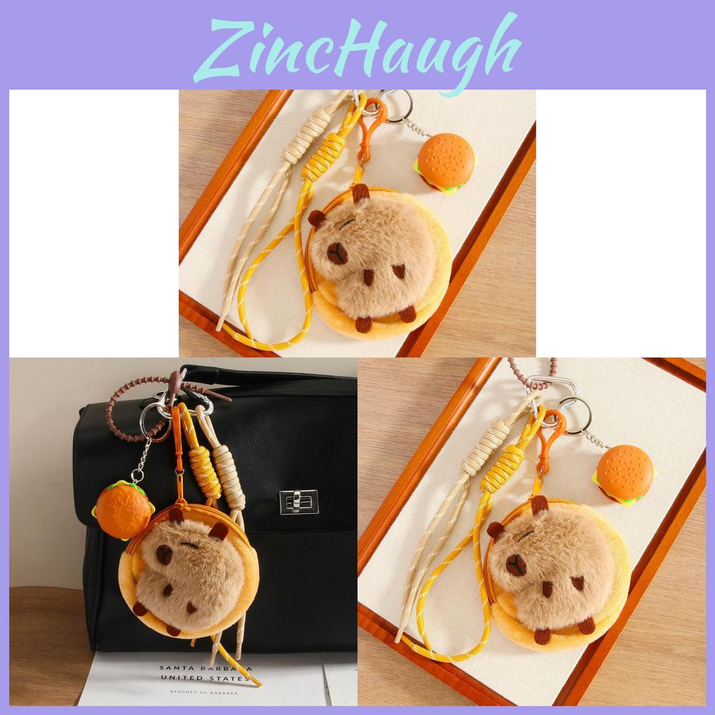 Capybara Plush Coin Purse With Keychain For Kids And Adults