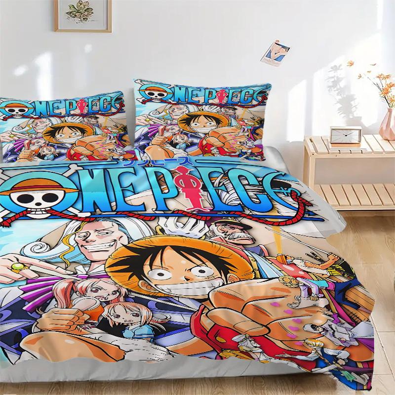 Adventure One Piece World Print 3Pcs Bedding Setduvet Cover With 2 Bedropillowcase Home Birthday Gift