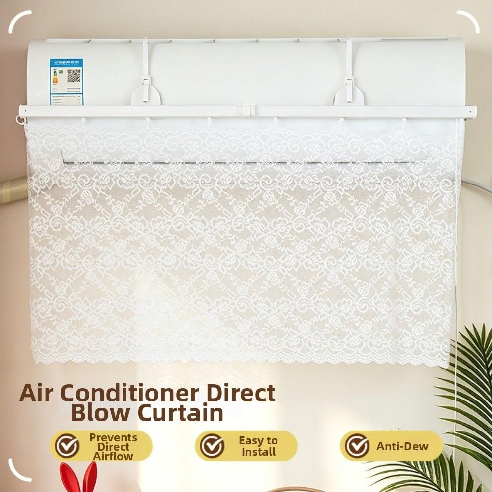 Retractable Air Conditioner Guide Cover Lace Air Conditioning Baffle  Bedroom