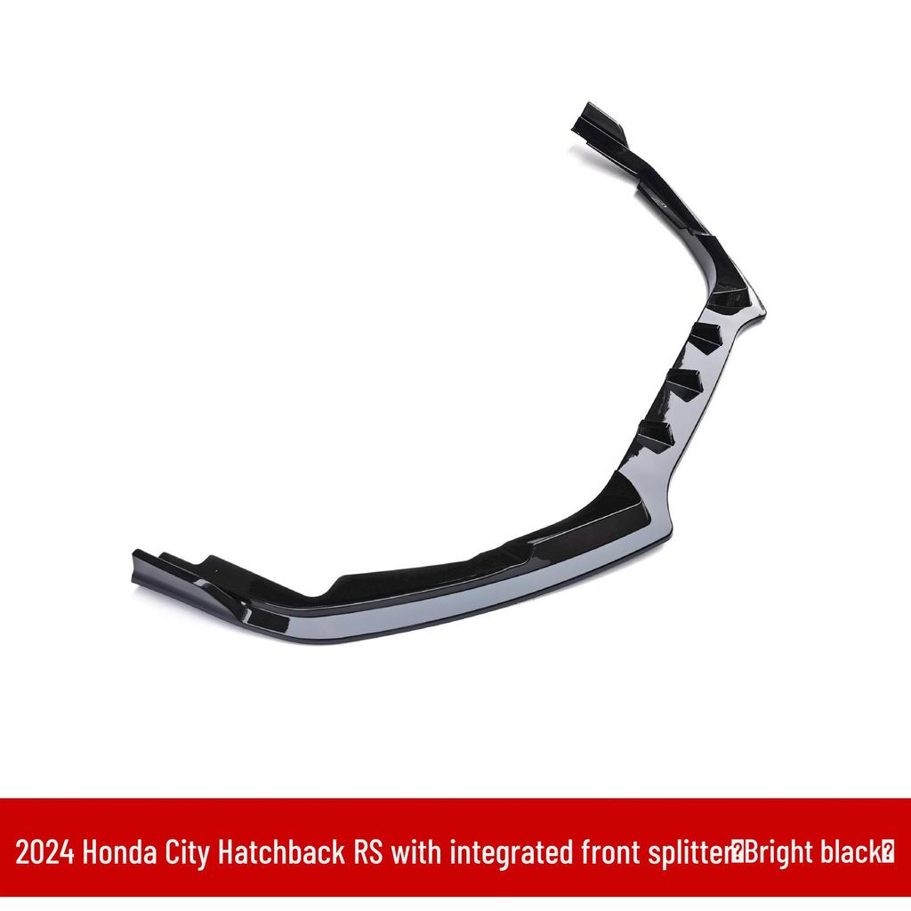 Honda Fit Hatchback RS Style Body Kit: Includes Front Lip, Bumper Top Spoiler, Rear Spoiler, Side Skirts, and Grille for 2024 Model.