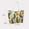 Cute Cartoon Fruit Print Handbag Casual Reusable Tote Bag for Daily Shopping Commute Lovely Lightweight Shoulder Bag