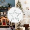1PCS Metal Hoop Floral Wreath Frame Decoration Creative Star Heart Round Green Metal Floral Hoop For Christmas Wedding Party