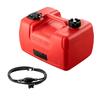 Marine Fuel Tank, 3.17 Gallon/12L, Portable Boat Fuel Gas Tank for Outboard Engine Boats, Plastic Outboard Marine Boat Fuel Tank with Hose, Easy To