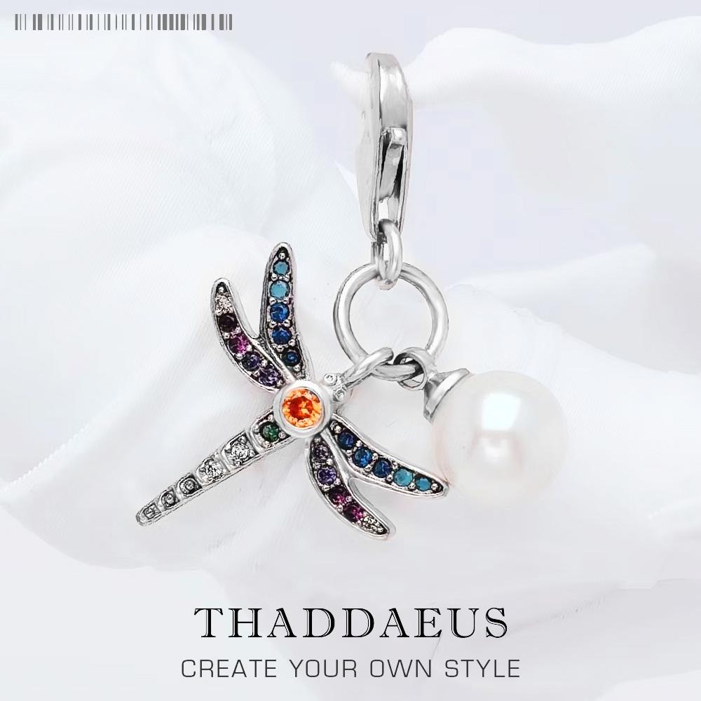 Dragonfly Dangle Pendant Charm Fashion European 925 Sliver New Bohemia Gift For Women