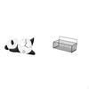 Modern Panda Wall Clock And Basket Shelves for Living Room Kitchen Bathroom Practical Sturdy Cute
