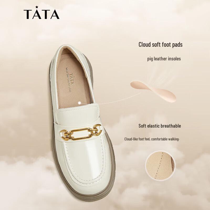 TATA Women s Casual Platform Loafers 39