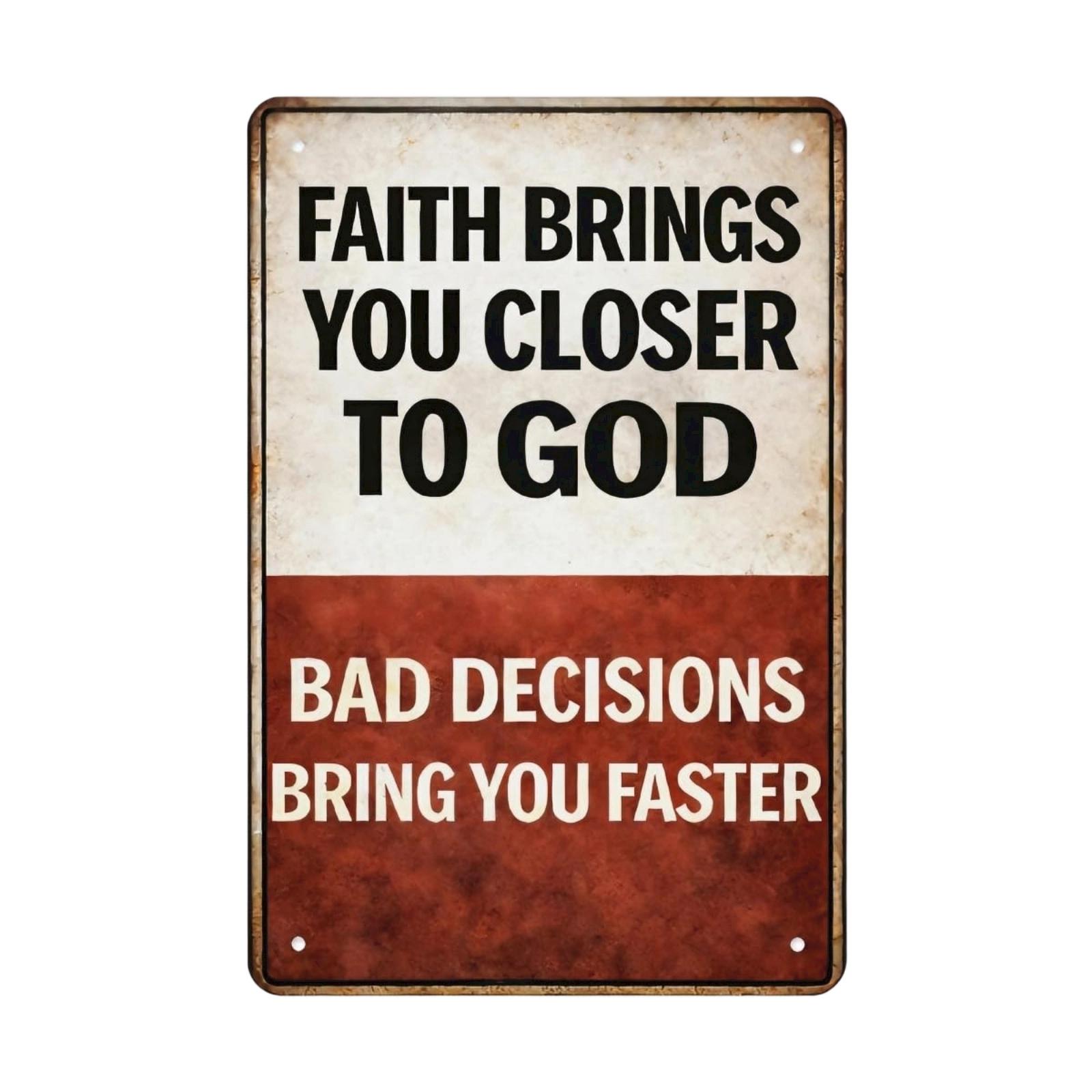 

Metal Garden Sign Talk To God Or Meet Him Sooner Vintage Style Wall Decor Outdoor Yard Decoration 20x30cm Durable Weather Resistant One Size