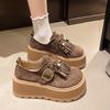 Birken Single Shoes Women's 2025 Early Autumn New Versatile Soft Sole Birken Round Head Fringed One Pedal Lazy Doudou Single Shoes