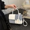 New Splicing Contrasting Colors, Advanced Texture Temperament, Portable Shoulder Messenger Bag, Commuter Versatile Woman