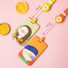 Cartoon Bus Card Protection Cover Hang Rope Card Holder Oil Painting Card Case Pull Badge Holders