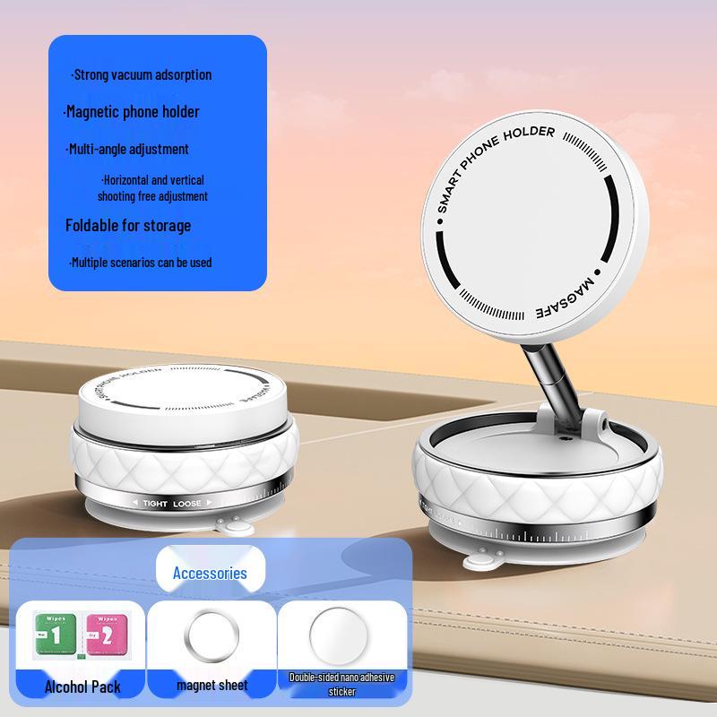 Foldable Magnetic Suction Car Mount & Desktop Phone Holder