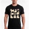 Pug Illustration Pack Tshirt Summer Casual Cotton Tee Oversized Streetwear Tops Vintage Graphic Print Unisex Unisex Unisex