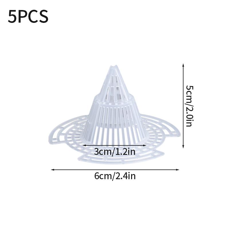 

5 шт. Сітка для фільтрації дна горщика 3D Прокладка для горщика Водонепроникна ґрунтова Конічна подушка Сітка Дихаюча Прокладка Захист від комах