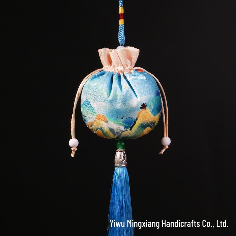 Chinese Mugwort Sachet: Traditional Herbal Mosquito Repellent Car Ornament - Dragon Boat Festival Pendant