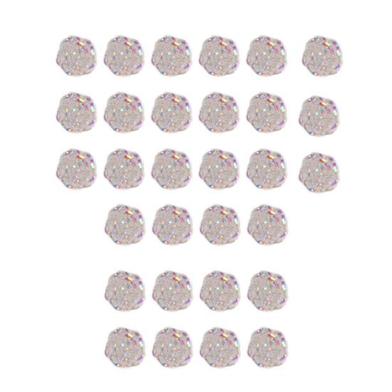 30Pcs Flower Nail Decor Glitter Stylish Nail Accessories Artificial Flower Nail Art Stud