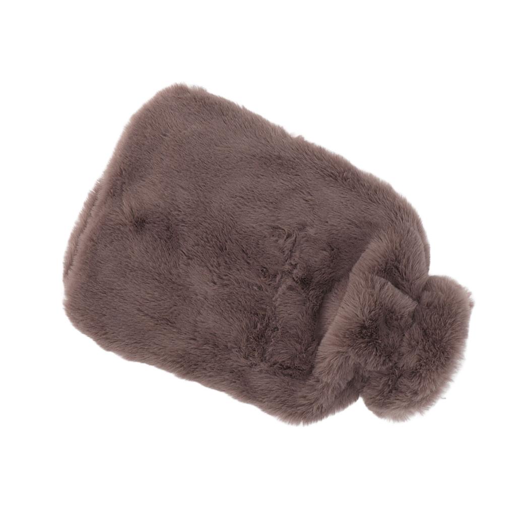 1000ml Hot Water Bottle Transparent PVC Cute Portable Warmer Water Bag with Soft Cover for Student L