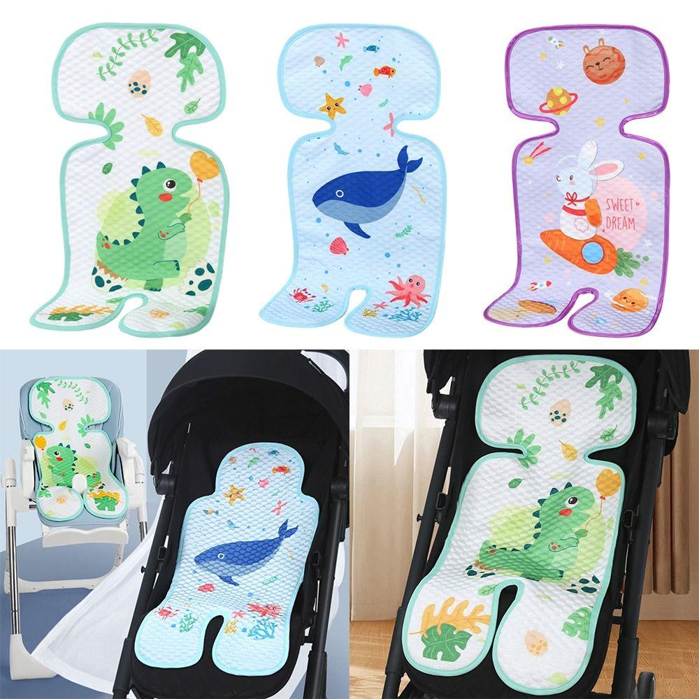 Washable Baby Stroller Seat Cushion Ice Silk Baby Stroller Sleeping Cushion