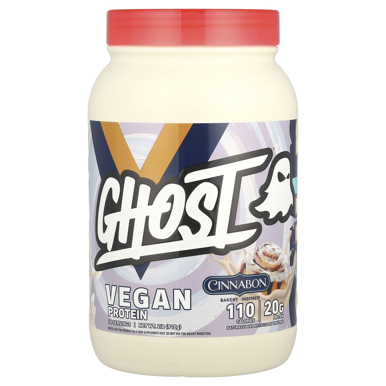 

Ghost, Vegan Protein, Cinnabon®, 2 lb (910 g)