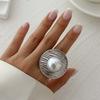 Vintage Metal Beads Ball Open Rings For Women Exaggerated Gold Color Irregular Adjustable Personality Finger Rings Jewelry Gifts