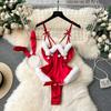 Sexy Christmas Costume Slim Skirt Pure Desire Robe Sweet Dress Babes Midnight Charm Passion Free