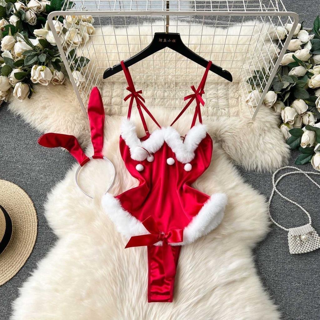 Sexy Christmas Costume Slim Skirt Pure Desire Robe Sweet Dress Babes Midnight Charm Passion Free