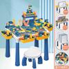 6688-Z Children'S Multi-Functional Particle Building Block Game Table Assembly Puzzle Learning Storage Toy
