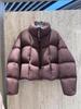 Women's 2026 Cream Puff Down Jacket: Short, Stand Collar, 90% White Duck Down, Zero Pressure Cloud Bread Design.